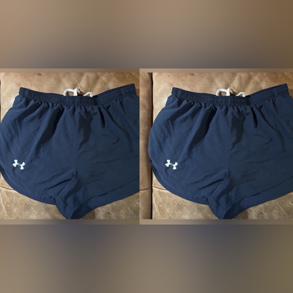 2 pair of shorts for George —- Men’s Under Armour Navy LARGE 2.5”